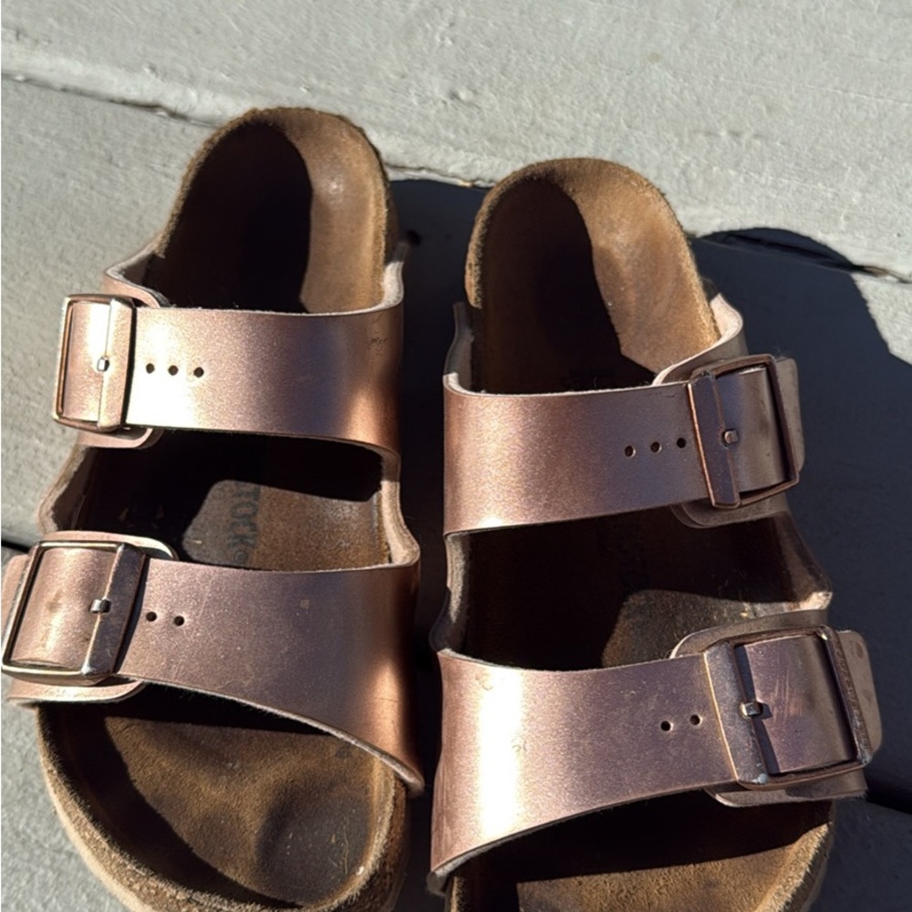 Birkenstock Kids Rose Gold Sandals
